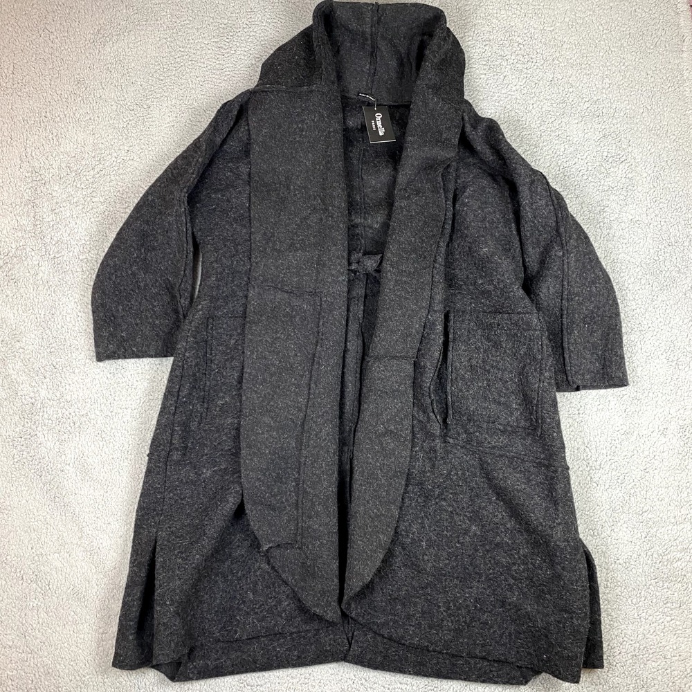 Ornella Paris Coat Womens 4XL Wool Shrug Cardigan Sweater Oversized Shawl NEW